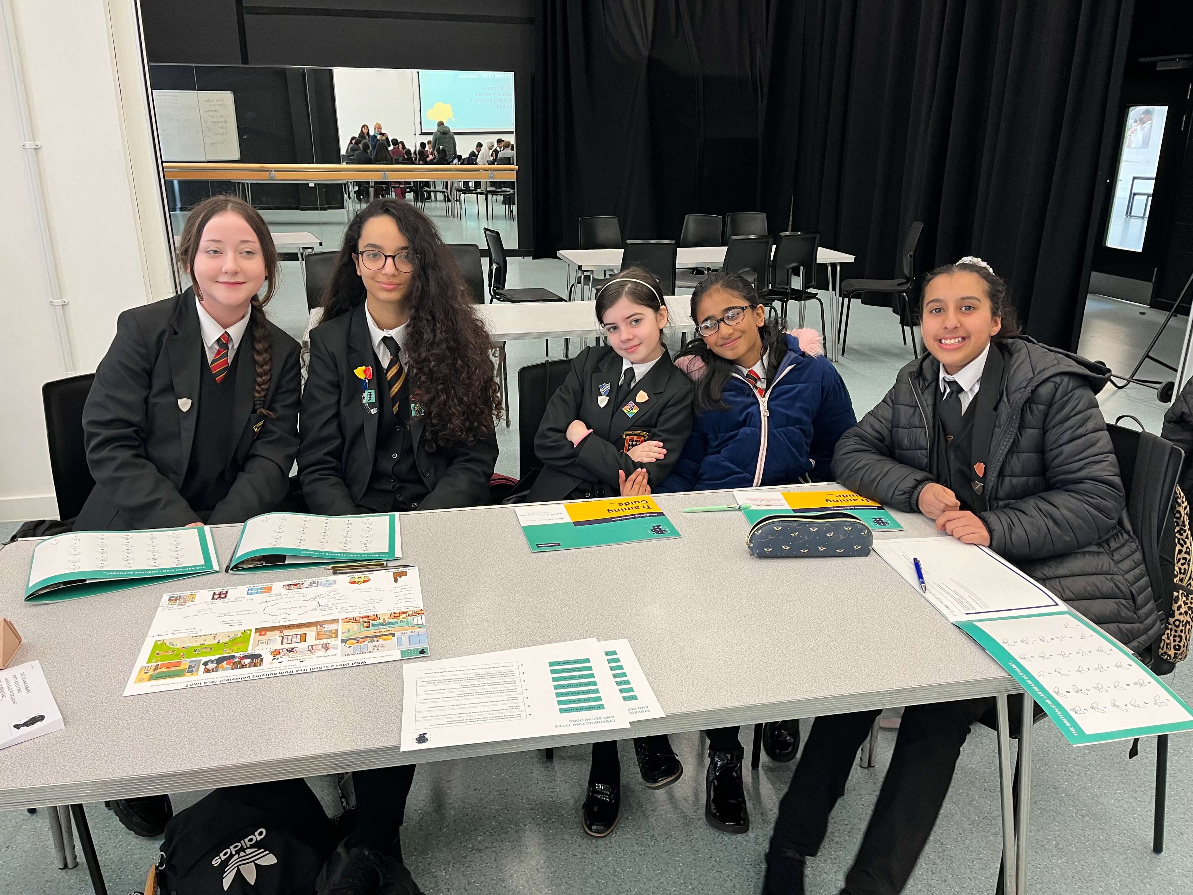 Ambassadors attending Anti-bullying training